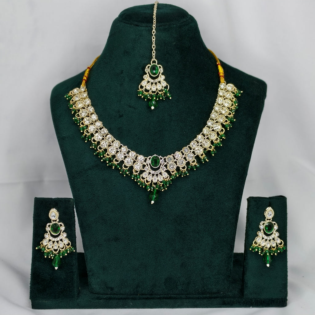 Premium Quality Shadow Stone Necklace Set ( code:b-11)