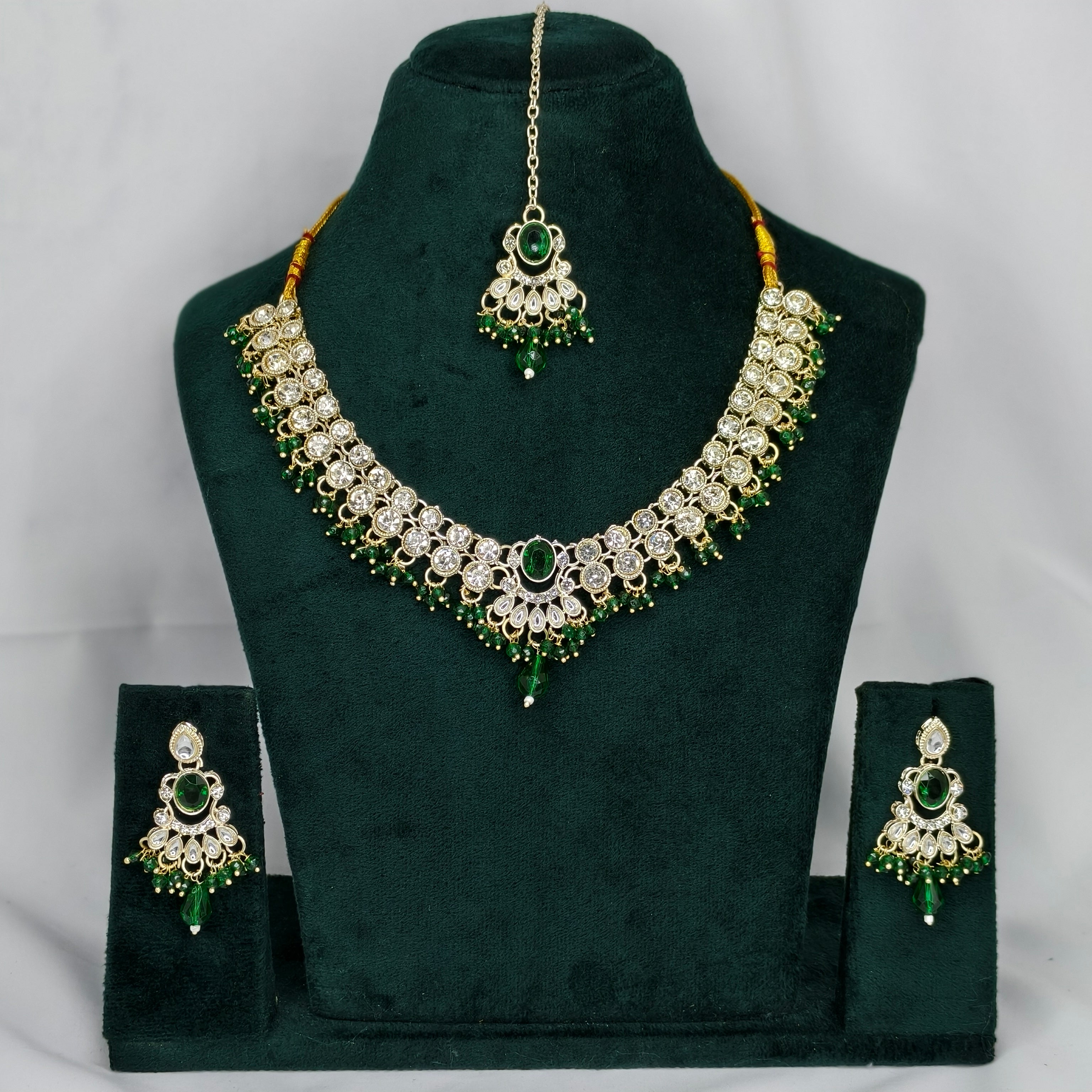 Premium Quality Shadow Stone Necklace Set ( code:b-11)
